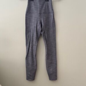 Lululemon Women's Gray Heathered High-Waisted Leggings Size 2